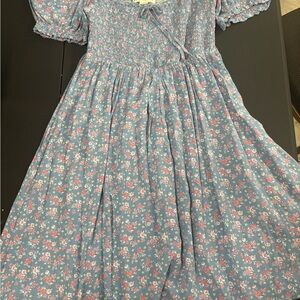 Aeropostale Blue Floral Casual Dress
